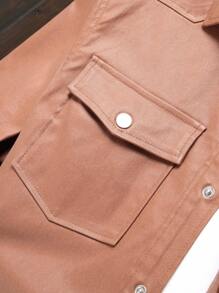 Manfinity Homme Camisa De Mezclilla Para Hombre