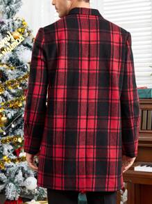 GENTILAND 男士格紋西裝領花呢外套