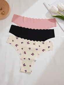 3pack Butterfly Print No Show Brief - Multicolor - View 3