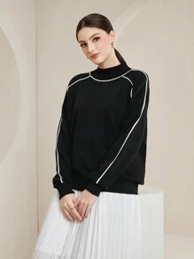 Mulvari Suéter De Mujer - Negro - Ver 2