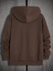 Manfinity RebelGame 寬鬆款男士圖案印花拉鍊連帽衛衣 (不含內搭t恤) - 彩色 - 查看 2