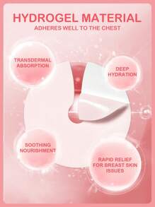 SlowSunday Moisturizing Gel Bust Mask 3 Pairs, With Niacinamide And Aloe Vera To Make Breasts Plump And Firm, Cozy Winter Styles, Suitable For Winter, Y2K, For Valentine's Day, Valentines Gift, Valentines Day Gift, Ideal For Party - Sakura - View 2