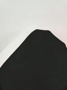 SHEIN LUNE Plus Graphic Print Tee Dress - Black and White - View 6