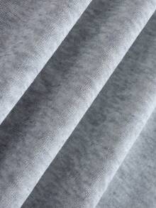 SHEIN EZwear Skull & Letter Graphic Zip Up Drawstring Thermal Lined Hoodie - Grey - View 5