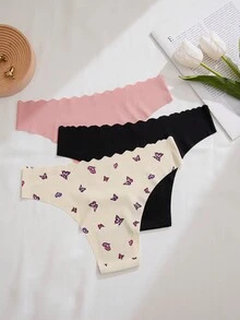 3pack Butterfly Print No Show Brief - Multicolor - View 2