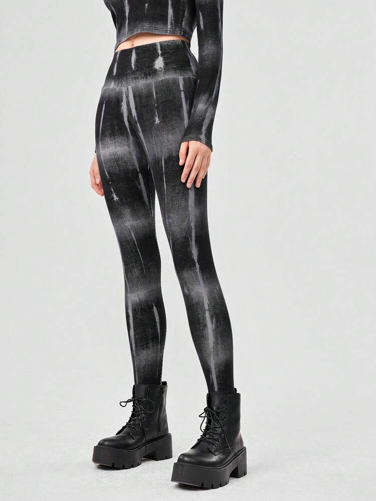 Tie-dyed High Waist Leggings