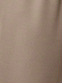 SHEIN Clasi Paperbag Waist Belted Wide Leg Pants - Apricot - View 3