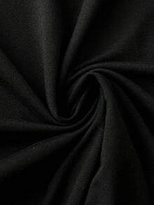 SHEIN LUNE Plus Mock Neck Tee & Flare Skirt - Multicolor - View 4