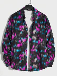 Manfinity VCAY Men Tie Dye Shirt Without Tee - Black - View 1