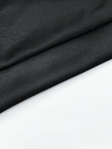 Manfinity Homme Nam Con hươu & Đồ họa Chữ cái Thả vai Hoodie - màu đen - Xem 4