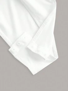 SHEIN EZwear 素色連身背心&短上衣聳肩上衣