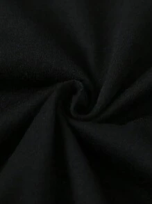 Manfinity EMRG Nam Hoodie Với Nhân vật Và In Khẩu hiệu Và Dây rút - màu đen - Xem 3