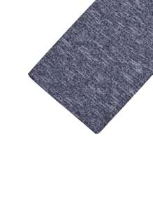 Men Space Dye Single Breasted Blazer - Navy Blue - View 3