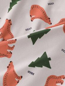 青少年男孩卡通圖形上衣和褲子貼身睡衣套裝 - 彩色 - 查看 4