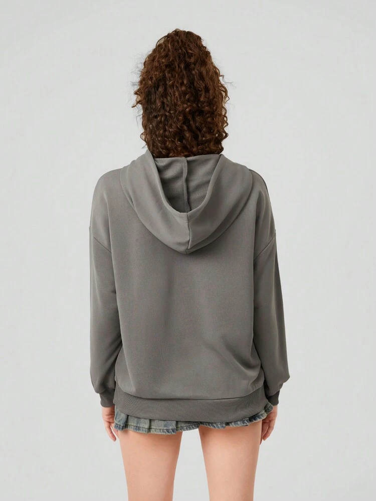 Women's Character Printed Drawstring Hoodie