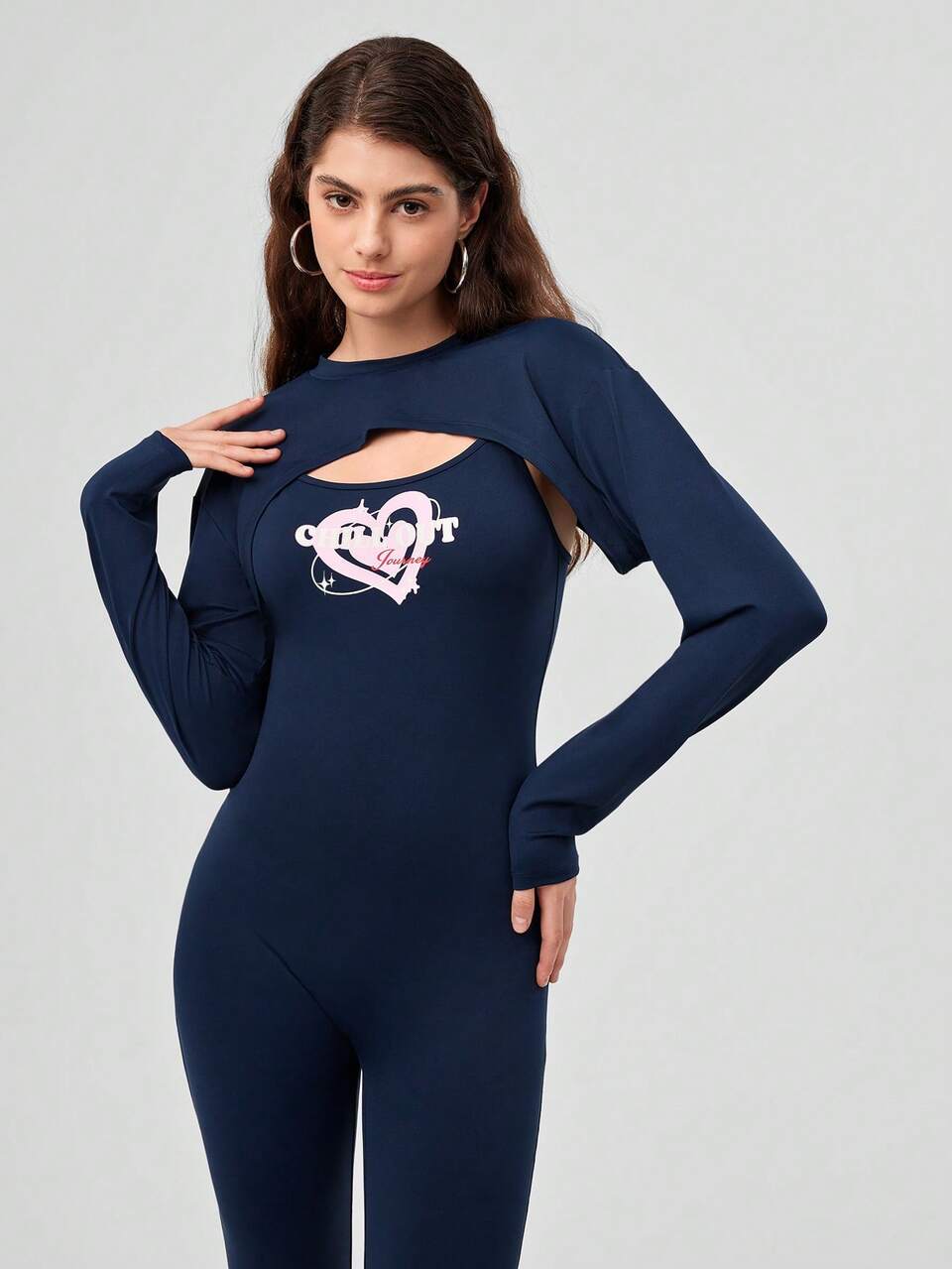 Letter Graphic Tee & Leggings