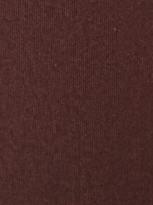 Calvaya Plus 1pc Dual Pocket Hooded Dress Without Sweater - Coffee Brown - View 7