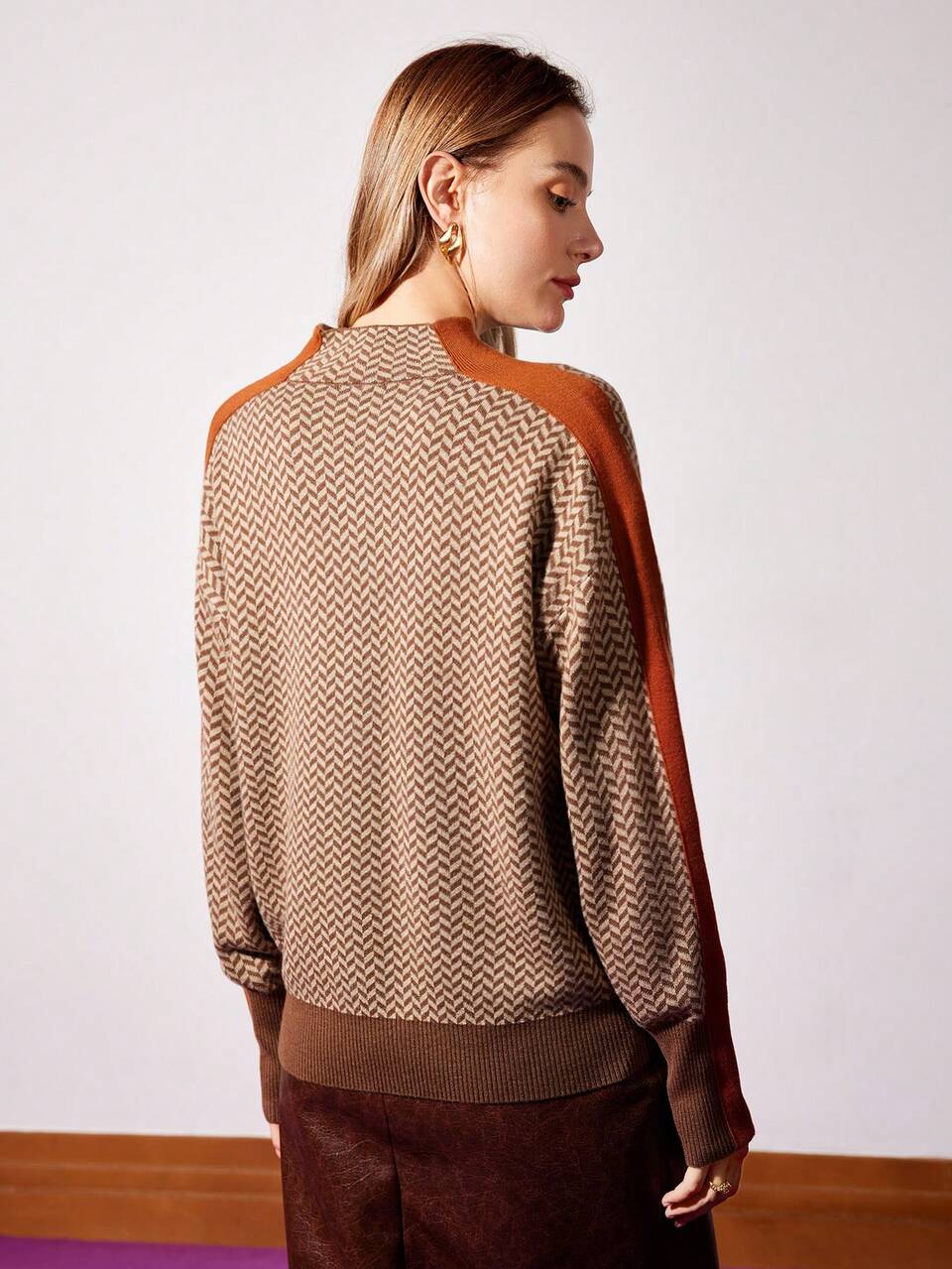 CHEVRON KNIT SWEATER