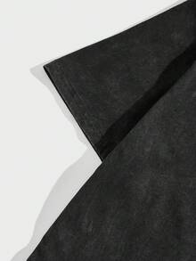 ROMWE MEN Goth Nam Mô hình mạng nhện Ngắn tay Áo thun - màu đen - Xem 3