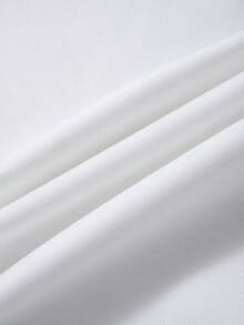 SHEIN EZwear Đồ họa Hình Dây rút Lót nhiệt Hoodie - trắng - Xem 6