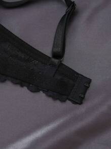 DesireSculpt 3pcs/Set Women's Lace Bra Underwire Lingerie - Multicolor - View 4