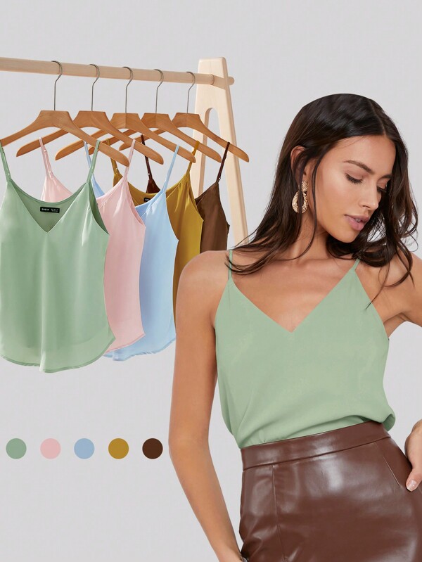 BizChic Women's V-Neck Sleeveless Loose Casual Tank Top, Romantic Elegant Daily Fashion Versatile Business Casual Commute Outfit, Suitable For Office, Teacher, Business Casual, Autumn