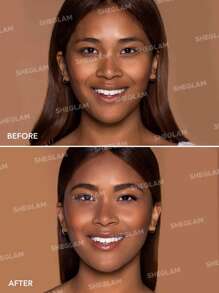 SHEGLAM Full Coverage Foundation Balm-Chestnut Long Lasting Flawless Moisturizing Foundation Oil-Control Color Corrector Concealer Pore-Less Cover Blemish Non-Greasy Non-Caking Smoother-Looking Cream Foundation - Chestnut - View 3