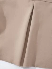 Lunelith SHEIN Lunessa Borg Collar Double Breasted Overcoat