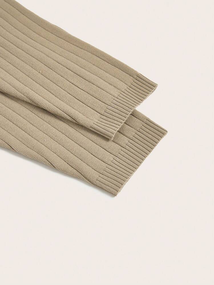Drop Shoulder Sweater & Knit Pants