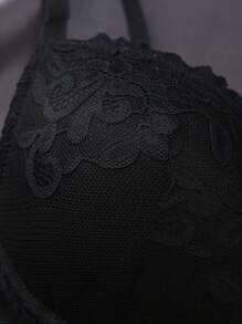 DesireSculpt 3pcs/Set Women's Lace Bra Underwire Lingerie - Multicolor - View 7