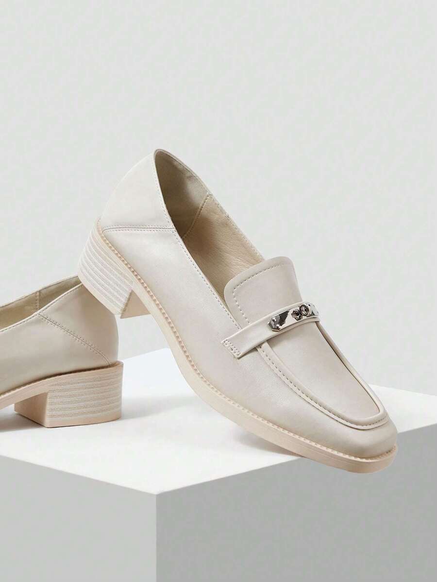 MOTF PREMIUM WOMEN'S SQUARE TOE LOW HEEL DAILY WEAR HIGH HEEL SHOES, FOR NEW YEAR HOLIDAY, SPRING SHOES SPRING BREAK EASTER FOR CHRISTMAS VALENTINE'S DAY