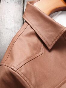 Manfinity Homme Camisa De Mezclilla Para Hombre