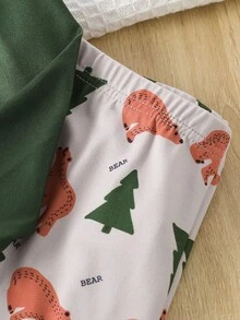 青少年男孩卡通圖形上衣和褲子貼身睡衣套裝 - 彩色 - 查看 5