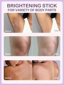 SlowSunday 亮肤棒，蕴含维生素C、维生素E和烟酰胺，改善暗沉，提亮肤色，柔滑肌肤，均匀肤色，适用于腋下、膝盖、手肘和比基尼线，韩妆风格，温暖冬日造型，适合冬季使用，Y2K风格，情人节礼物，斋月礼物，斋月聚会及礼品，派对理想之选 - 白色 - 查看 2