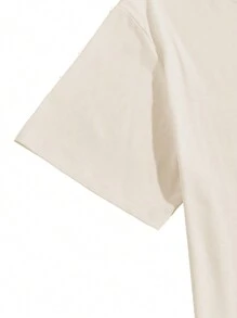 Claim Dot Men 2pcs Rose Print High Low Hem Tee - Multicolor - View 5