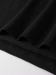 男士T恤 - 黑色 - 查看 4