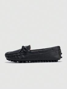 New Arrival Women's Flat Casual Work Shoes, Round Toe, Black Color, Suitable For Four Seasons And Driving