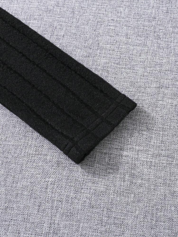 Tween Girl 1pc Solid Vest Jacket & Hoodie & 1pc Pants