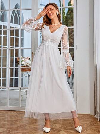 Simplee Damen Abendkleid Festkleid