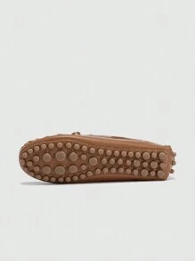 New Arrival Women's Casual Work Shoes/round Toe Flat Loafers/driving Shoes For All Seasons/black
