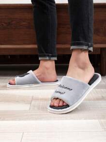 Fall/Winter Men's Indoor Slippers - Grey - View 6