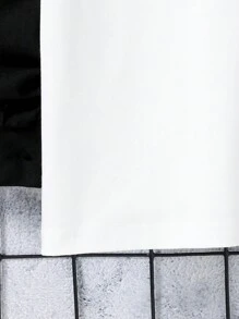 SHEIN Teen Boy Letter Graphic Raglan Sleeve Tee - White - View 4