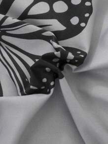 Set de cama con mariposa sin relleno - Gris - Ver 5