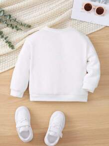 寶寶和兒童可愛休閒橄欖球字母印花套衫秋冬全家人配對裝媽媽和我(單件售賣)