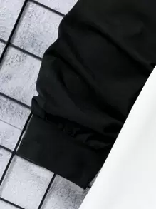 SHEIN Teen Boy Letter Graphic Raglan Sleeve Tee - White - View 5