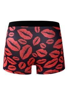 Men's Lips Printed Boxer Briefs