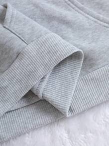 SHEIN EZwear 女士衛衣 - 灰色 - 查看 5