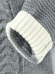 嬰兒女寶寶毛衣連身褲,綴有瑞格蘭袖