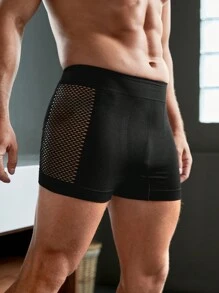 Men's Cutout Boxer Briefs 6 Pcs, - Black - View 5