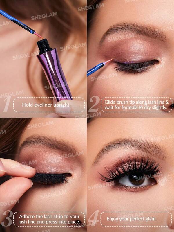 SHEGLAM All Eyes on you Eyelash Glue LinerClear Waterproof Liquid